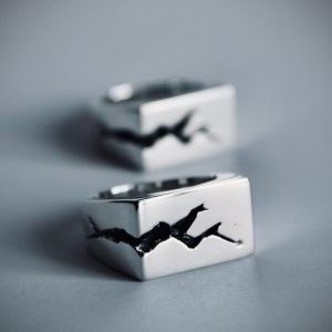 The "CRACK" Ring -  Sterling Silver